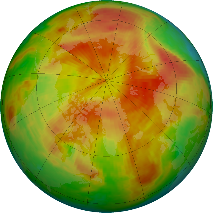 Arctic ozone map for 28 April 2003
